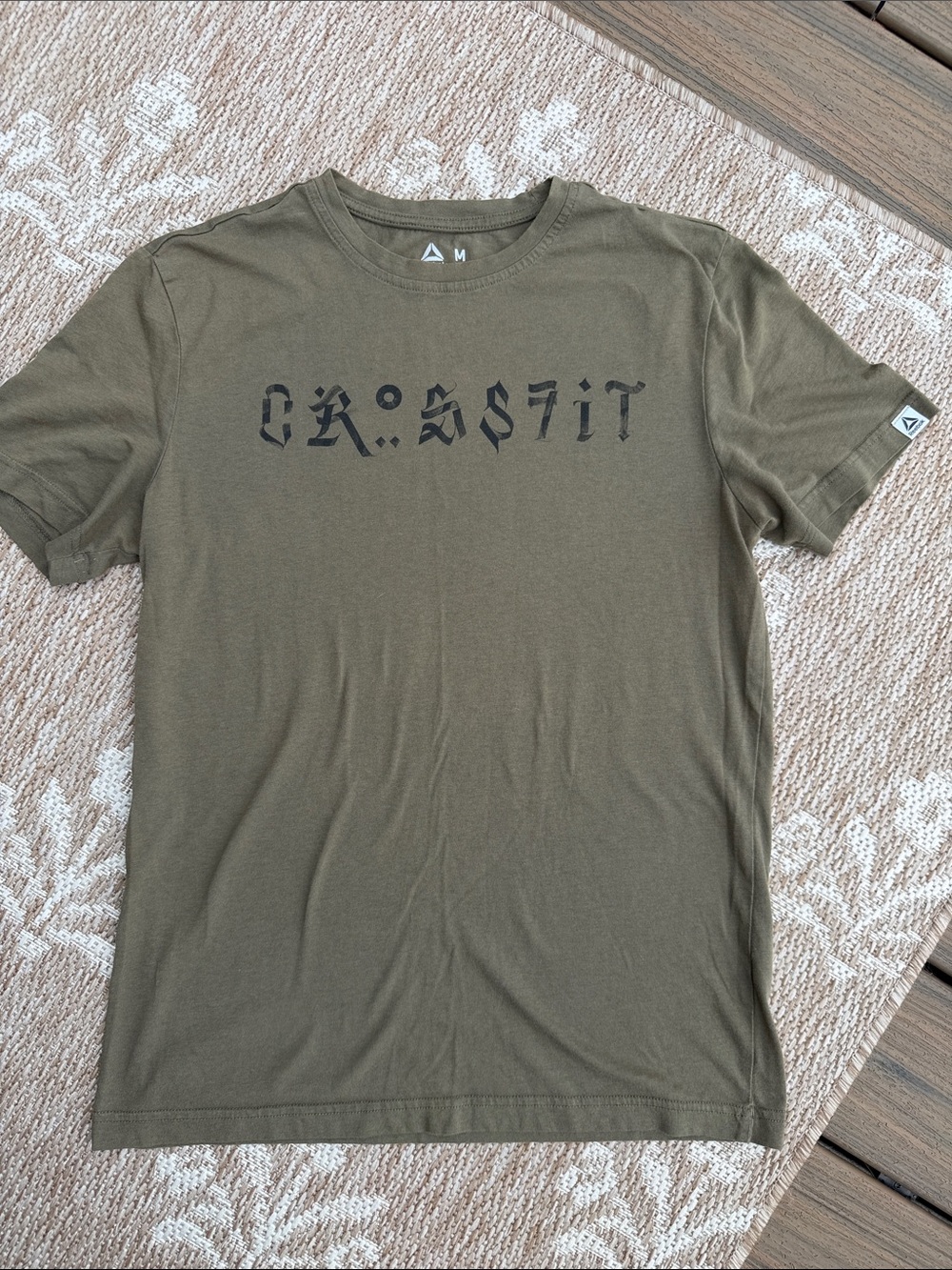 Reebok Olive Green Short-Sleeve Graphic Tee